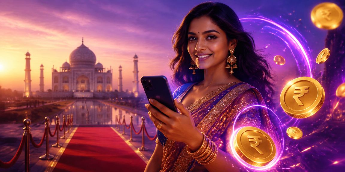 Mobile casino player registering at Taj Mahal in Agra